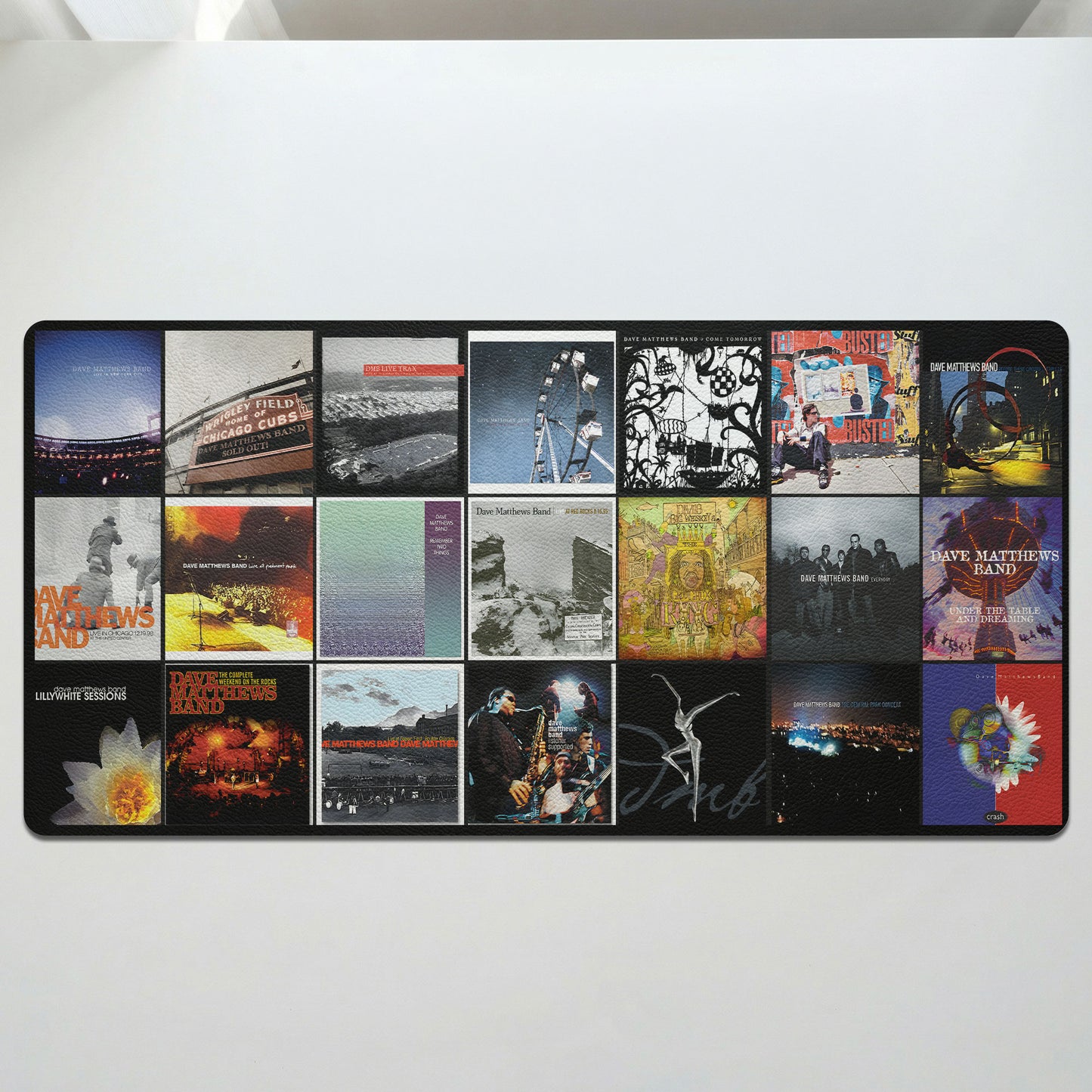 Dave Matthews Band Retro Rock Album Covers Collage Desk Mat – Non-slip Office Gift Keyboard Pad Birthday Gift For Music Lovers