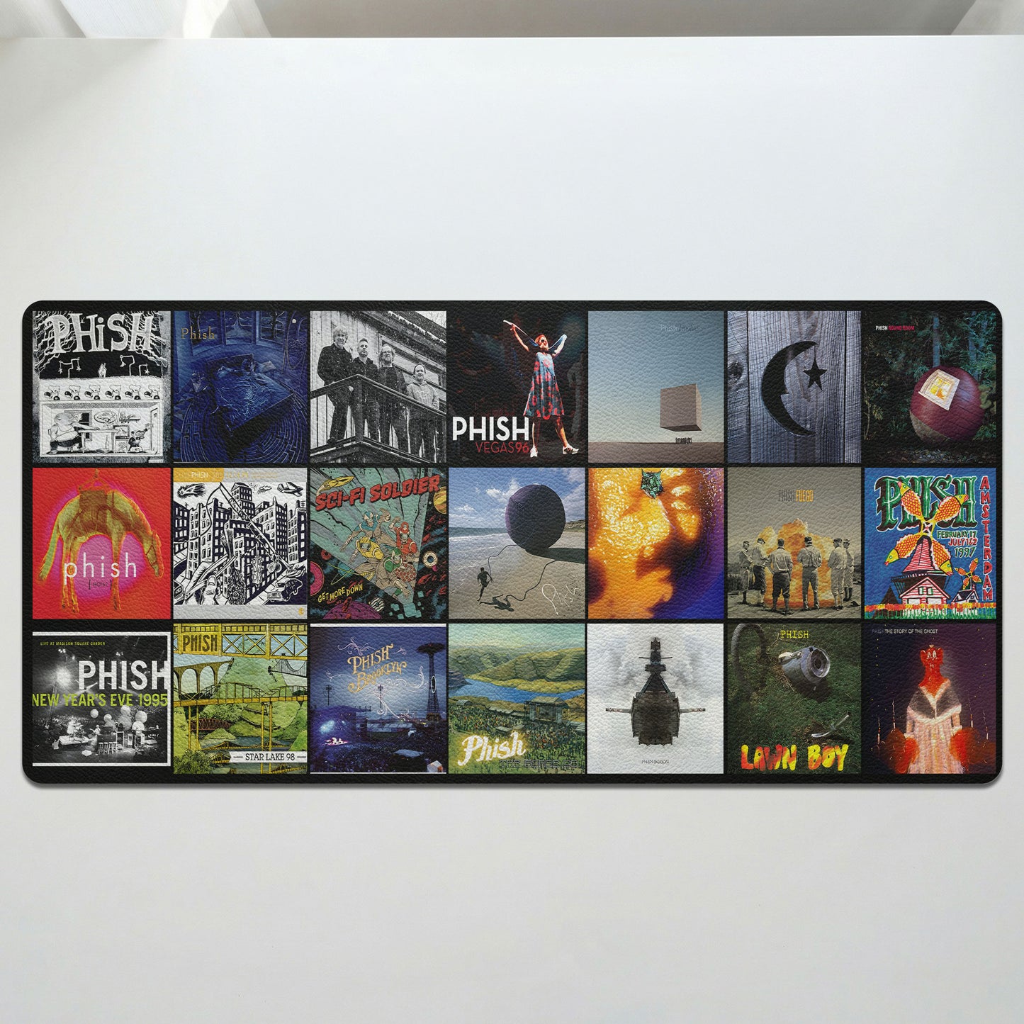 Phish Album Collage Print Desk Mat – Non-slip Office Gift Keyboard Pad Birthday Gift For Music Lovers
