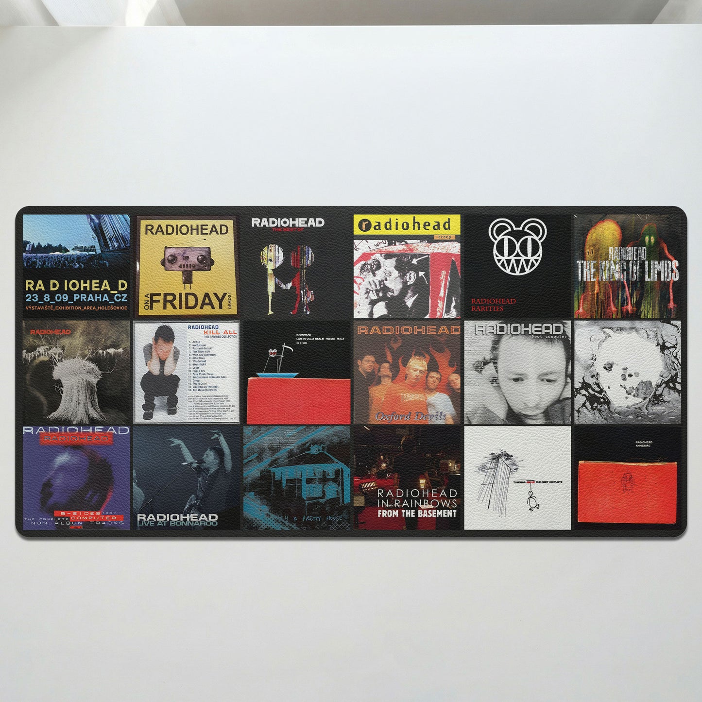 Radiohead Album Covers Collage Desk Mat – Non-slip Office Gift Keyboard Pad Birthday Gift For Music Lovers