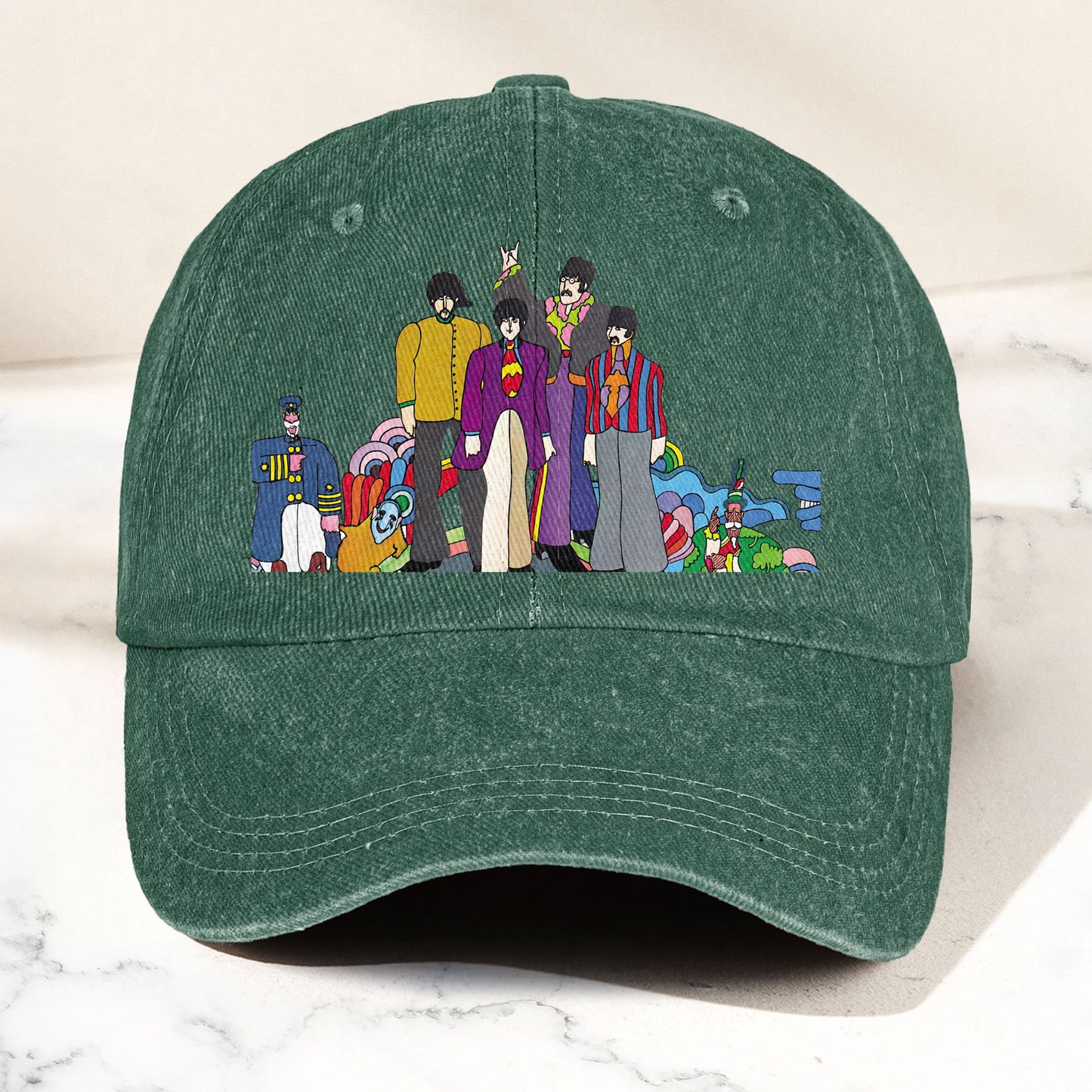 The Beatles Denim Dad Cap – Sgt. Pepper’s Lonely Hearts Club Band Design (With BOX)