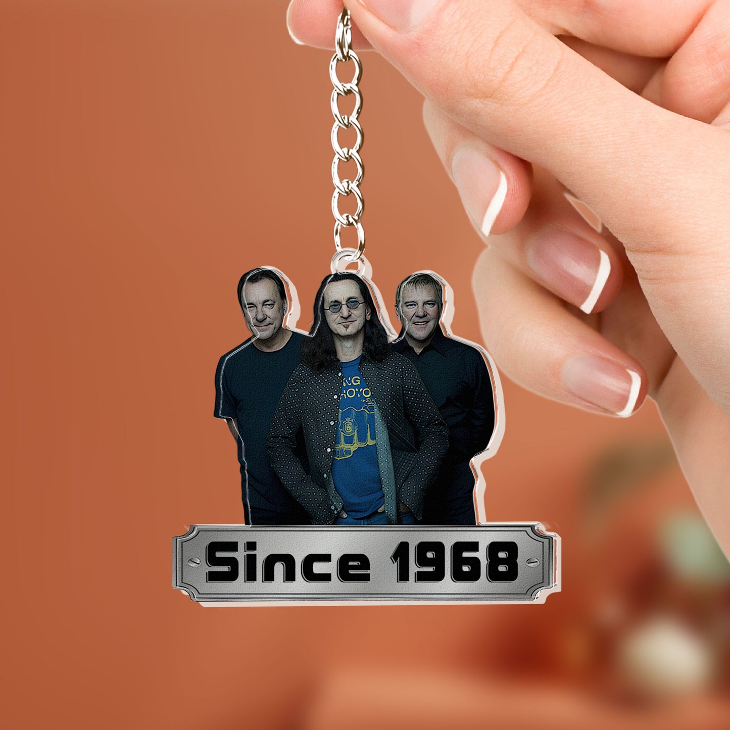 Rush Since 1968 Acrylic Keychain – Double-Sided Print Classic Rock Band Fan Gift