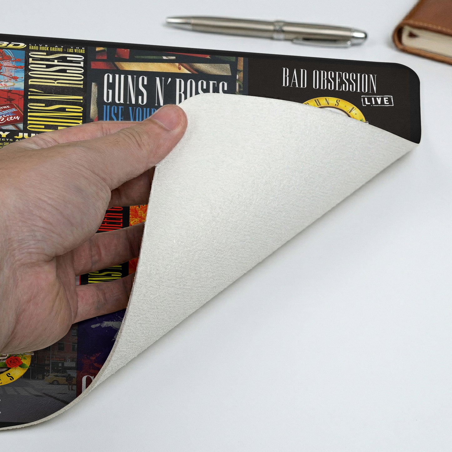Guns N' Roses Album Covers Collage Desk Mat – Non-slip Office Gift Keyboard Pad Birthday Gift For Music Lovers