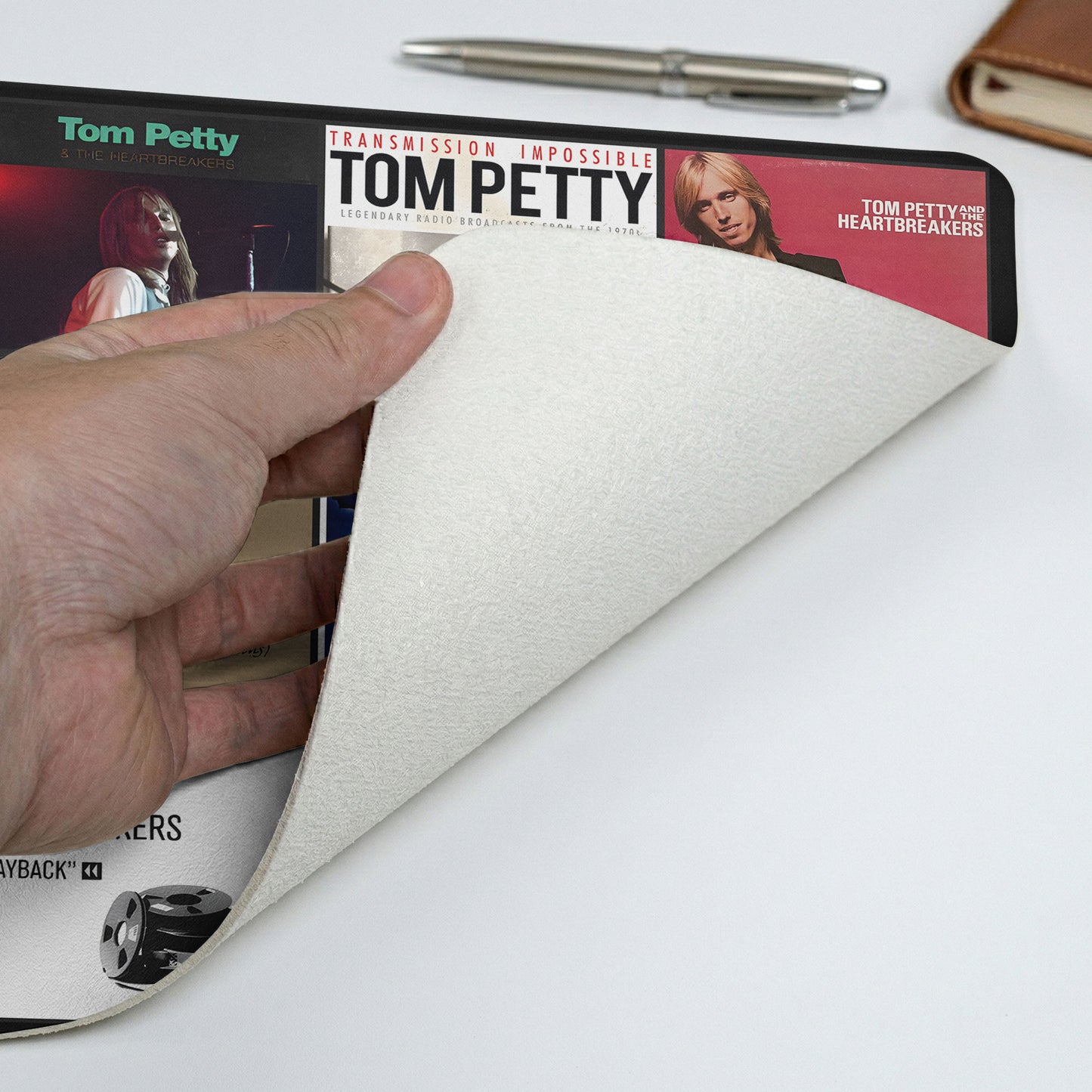 Tom Petty Album Covers Grid Desk Mat – Non-slip Office Gift Keyboard Pad Birthday Gift For Music Lovers