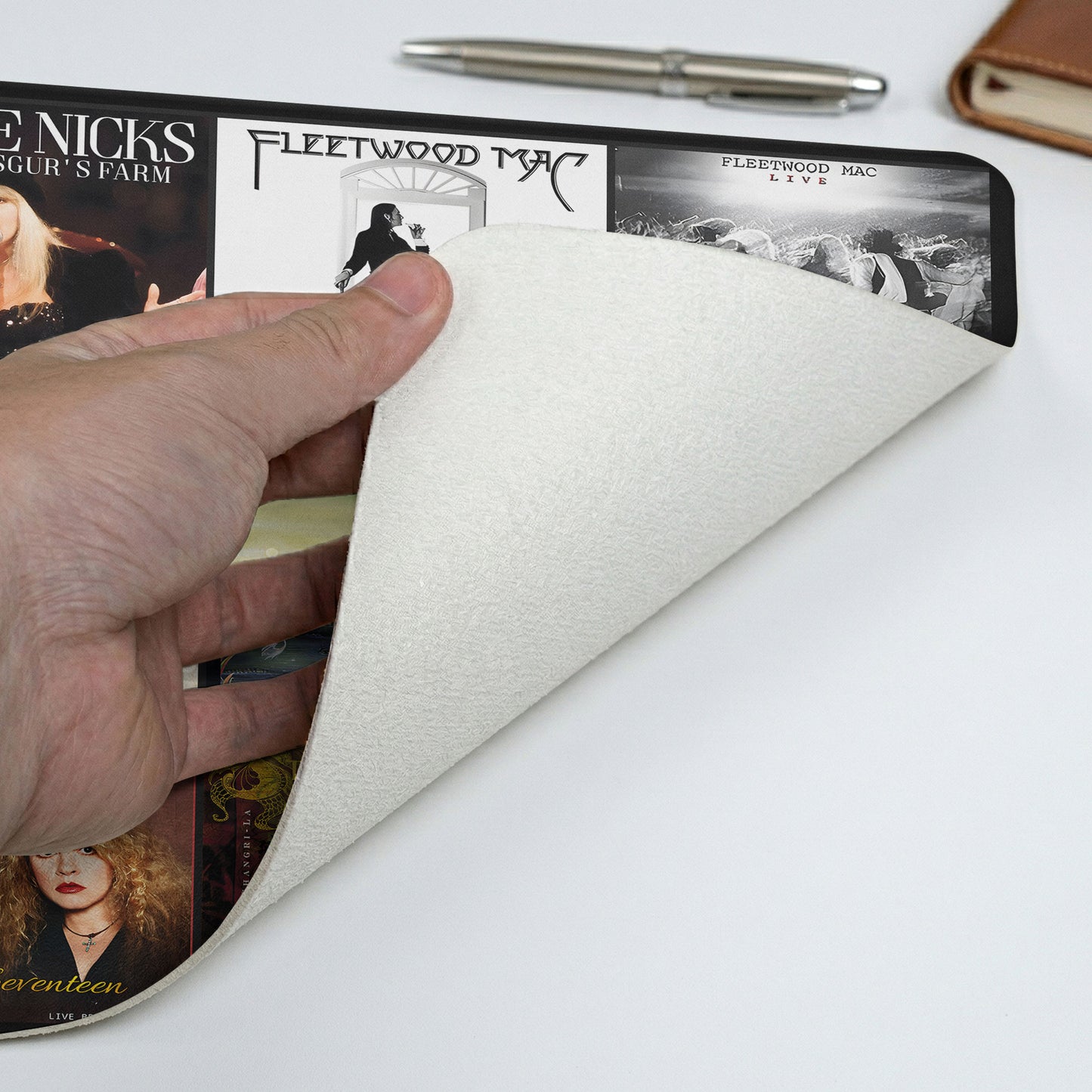 Stevie Nicks Fleetwood Mac Album Covers Collage Desk Mat – Non-slip Office Gift Keyboard Pad Birthday Gift For Music Lovers