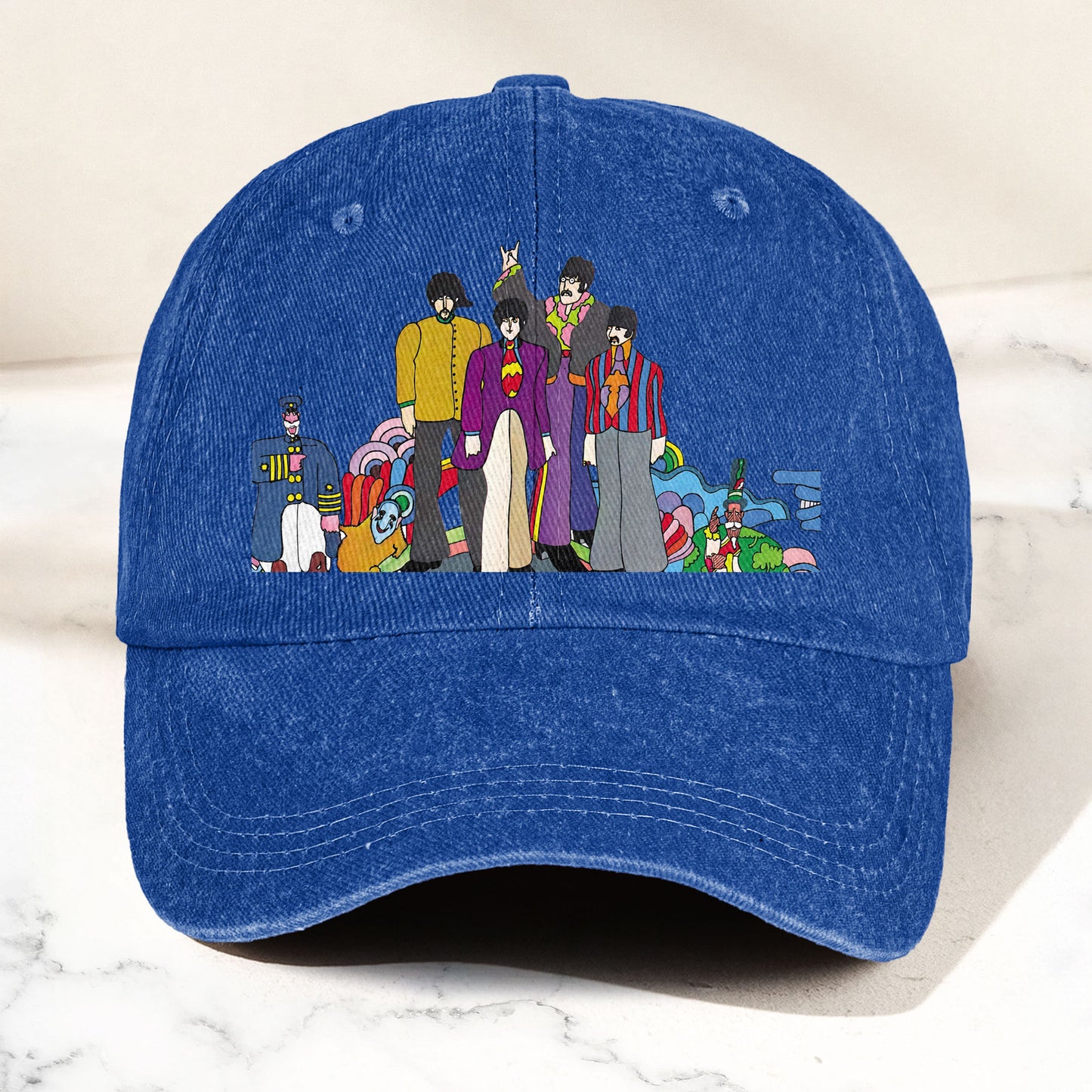 The Beatles Denim Dad Cap – Sgt. Pepper’s Lonely Hearts Club Band Design (With BOX)
