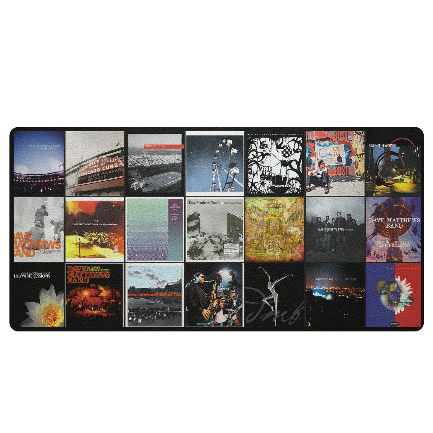 Dave Matthews Band Retro Rock Album Covers Collage Desk Mat – Non-slip Office Gift Keyboard Pad Birthday Gift For Music Lovers