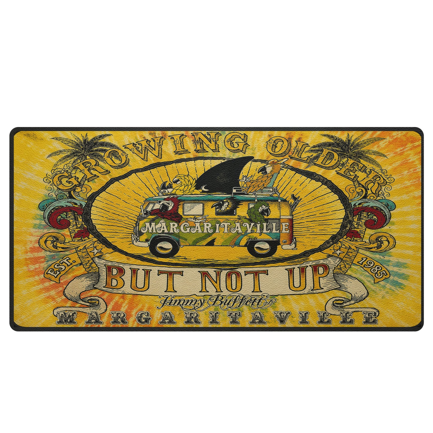 Jimmy Buffett Growing Older But Not Up Album Covers Desk Mat – Non-slip Office Gift Keyboard Pad Birthday Gift For Music Lovers