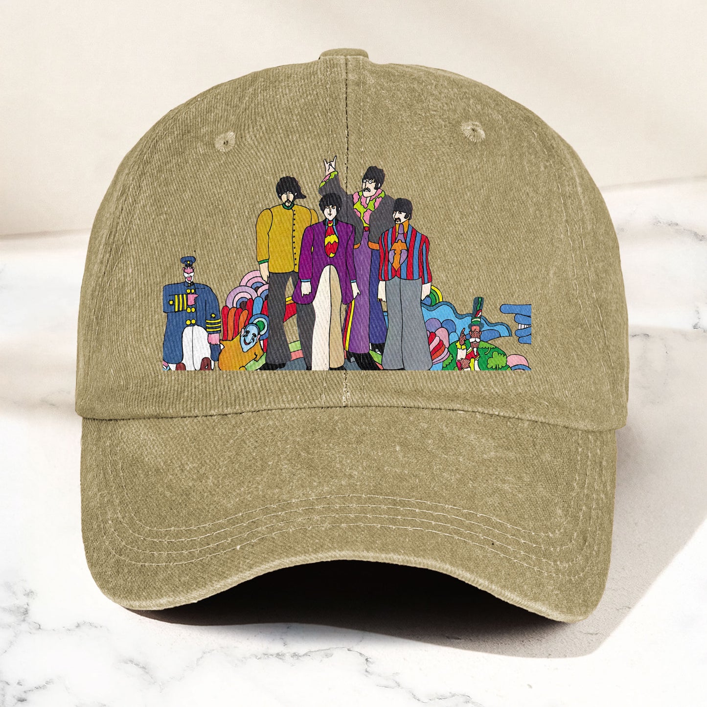 The Beatles Denim Dad Cap – Sgt. Pepper’s Lonely Hearts Club Band Design (With BOX)