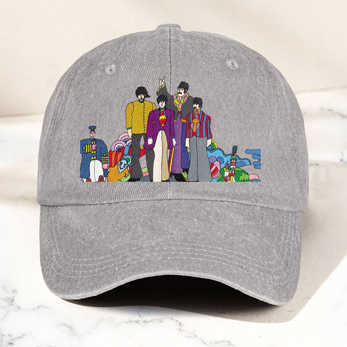 The Beatles Denim Dad Cap – Sgt. Pepper’s Lonely Hearts Club Band Design (With BOX)