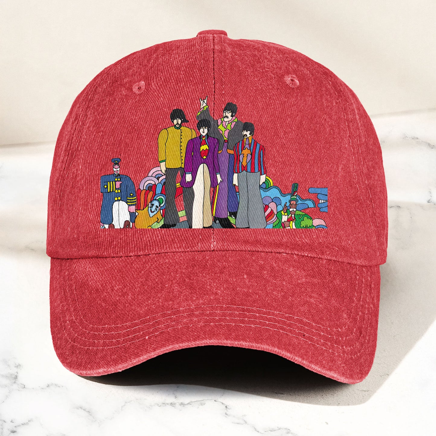 The Beatles Denim Dad Cap – Sgt. Pepper’s Lonely Hearts Club Band Design (With BOX)