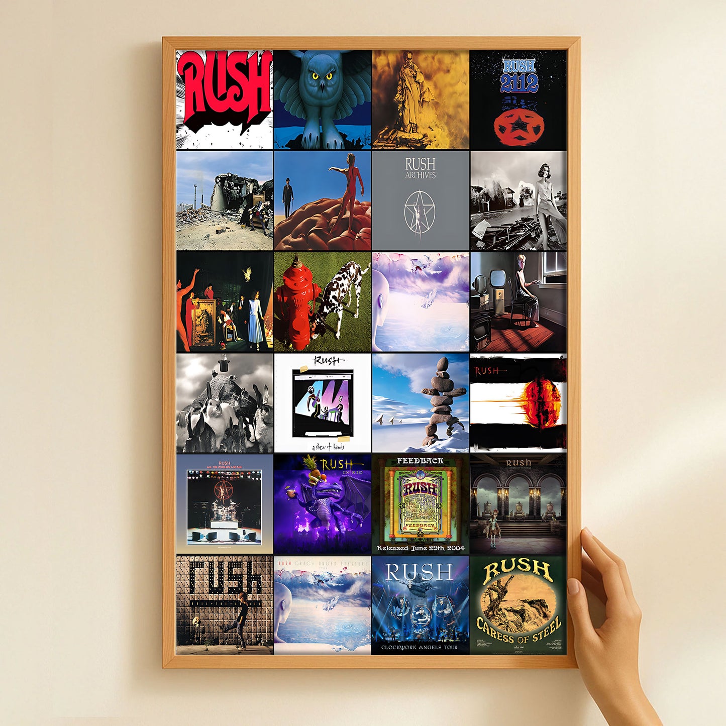 Rush Poster – Moments of Thought, Time, and Endless Exploration