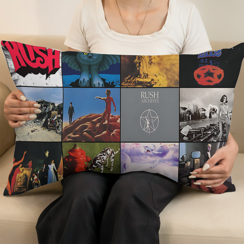 Rush Album Collage Bedding Set – Classic Rock Music Fan Bedroom Decor