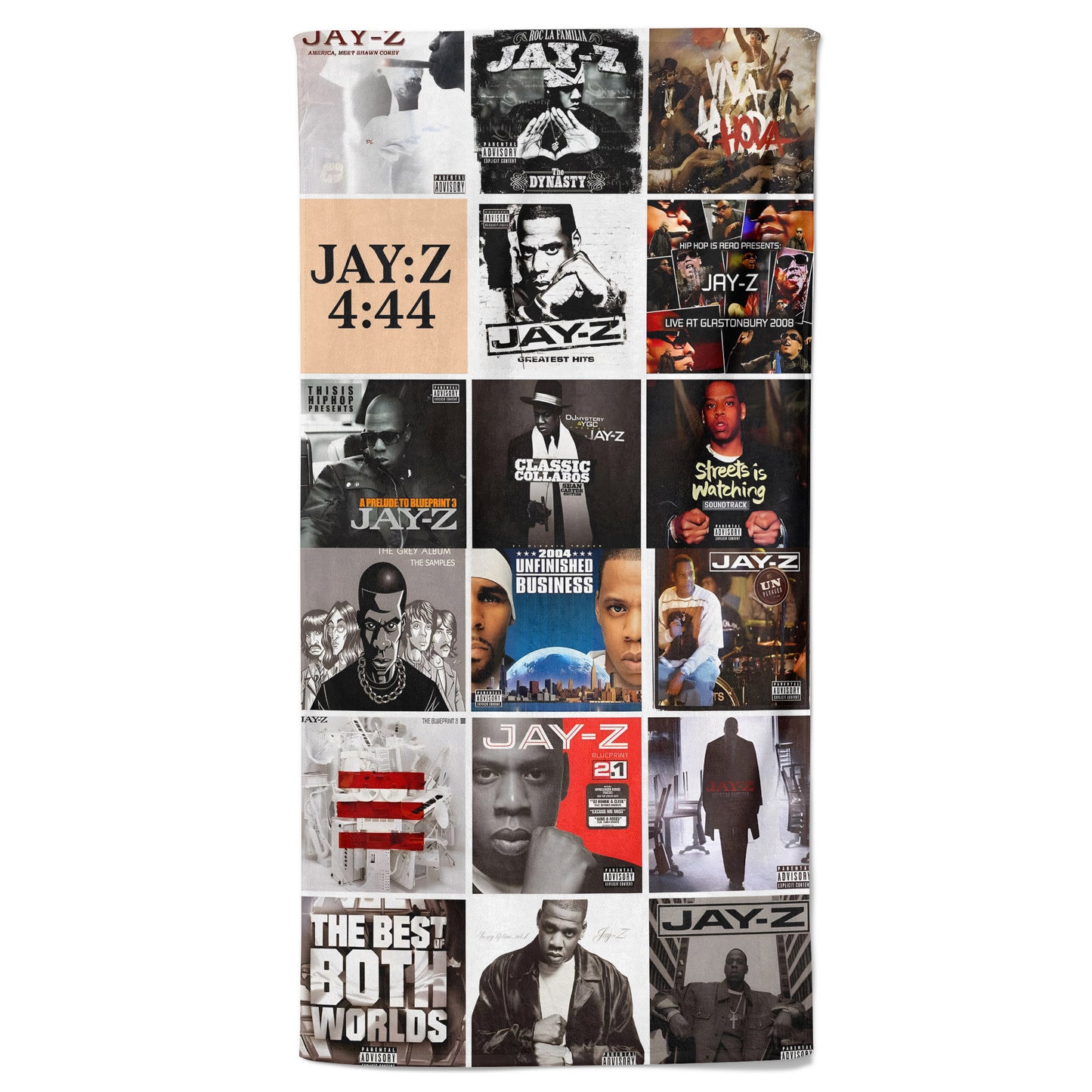 Jay-Z Beach Towel – Album Cover Collage Hip-Hop Towel