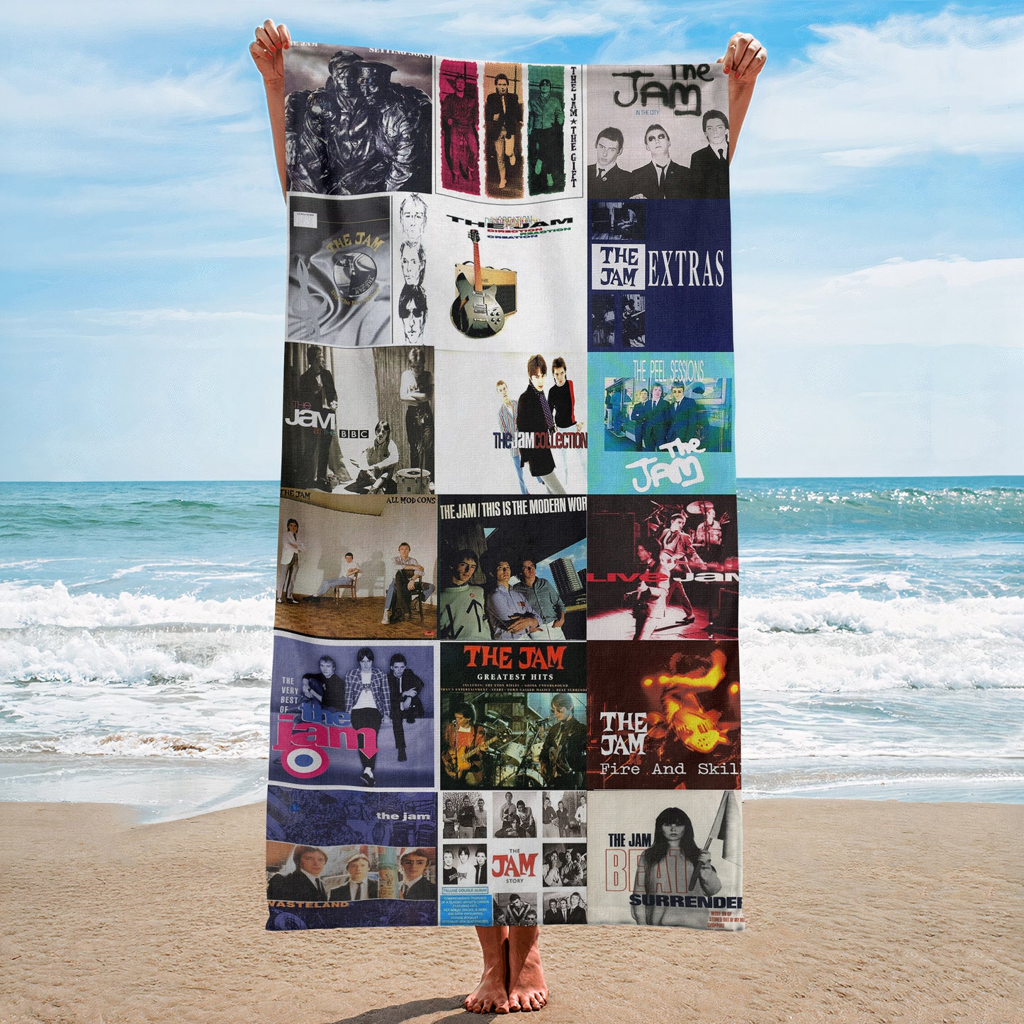 The Jam Beach Towel – Album Cover Collage Classic Rock Towel