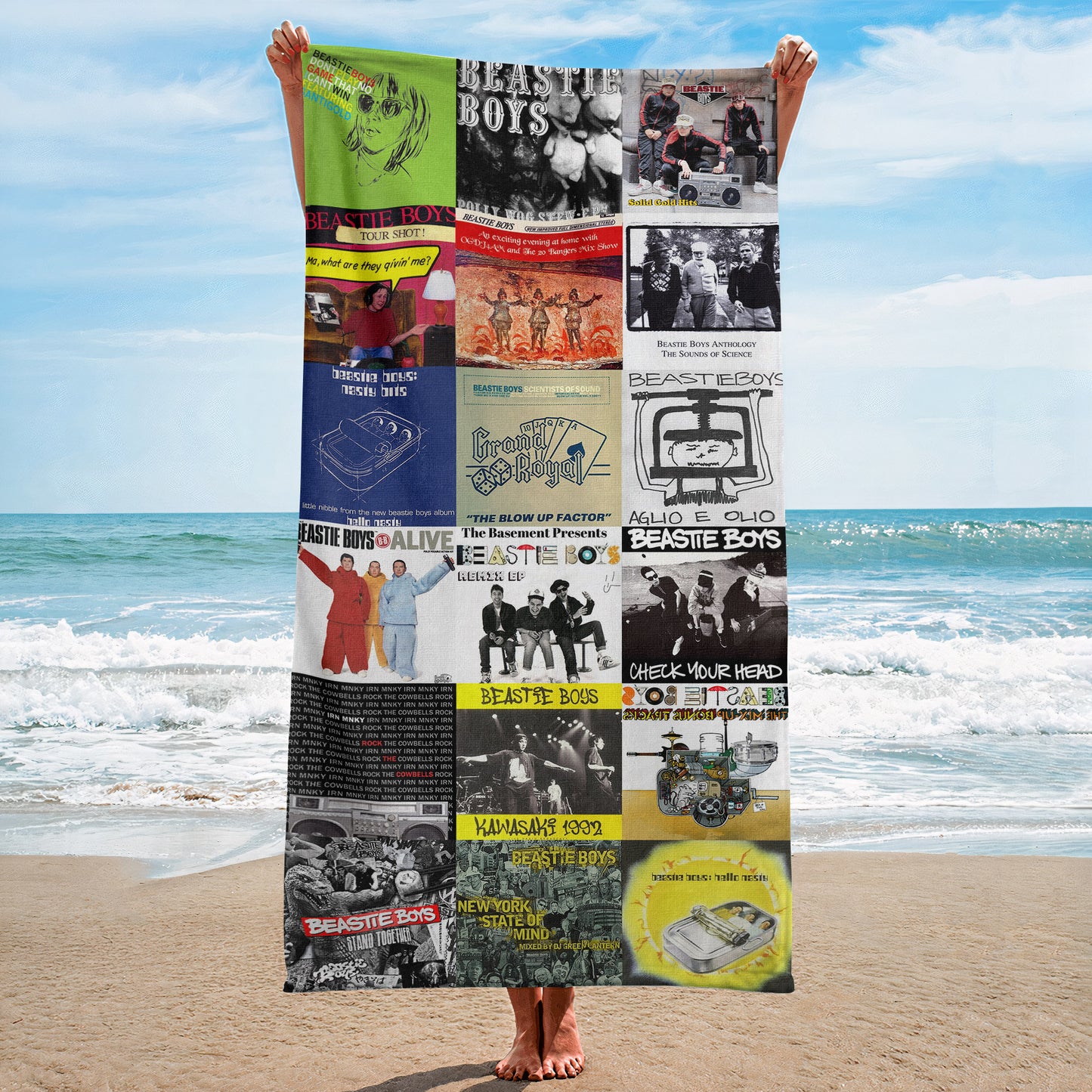Beastie Boys Beach Towel – Album Cover Collage Hip-Hop Towel