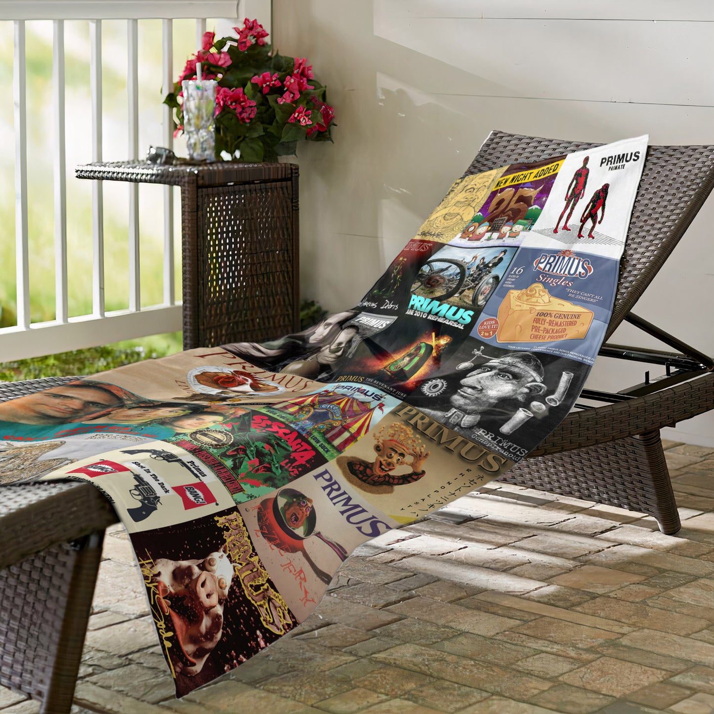 Primus Beach Towel – Album Cover Collage Classic RockTowel