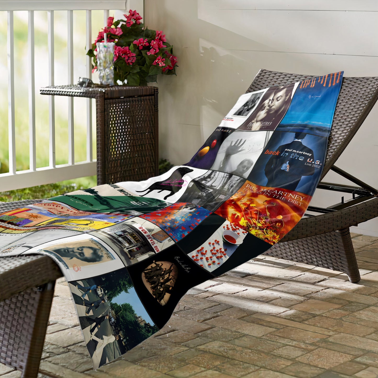 Paul McCartney Beach Towel – Album Cover Collage Classic Rock Towel