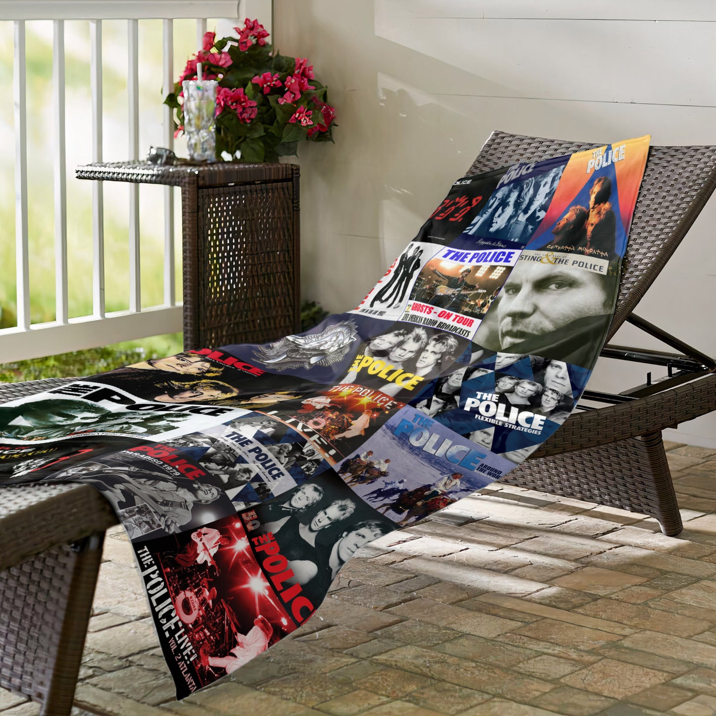 The Police Beach Towel – Album Cover Collage Classic Rock Towel