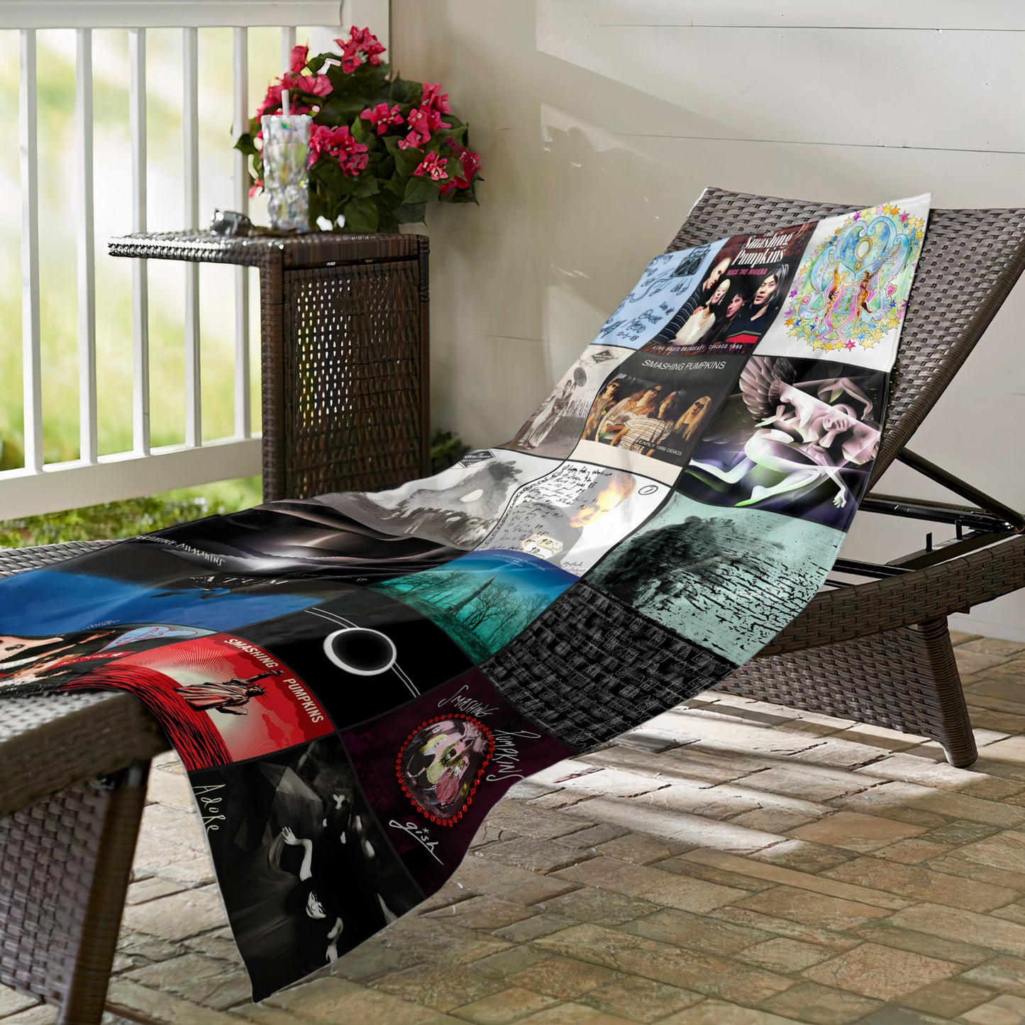 The Smashing Pumpkins Beach Towel – Album Cover Collage Classic Rock Towel