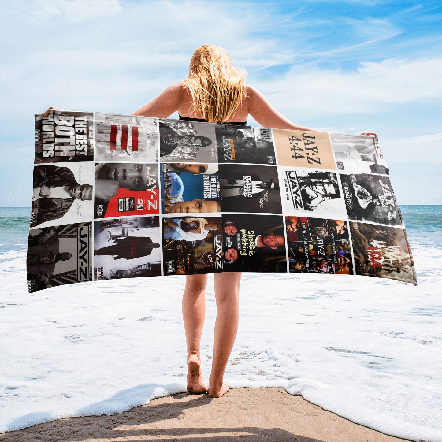 Jay-Z Beach Towel – Album Cover Collage Hip-Hop Towel