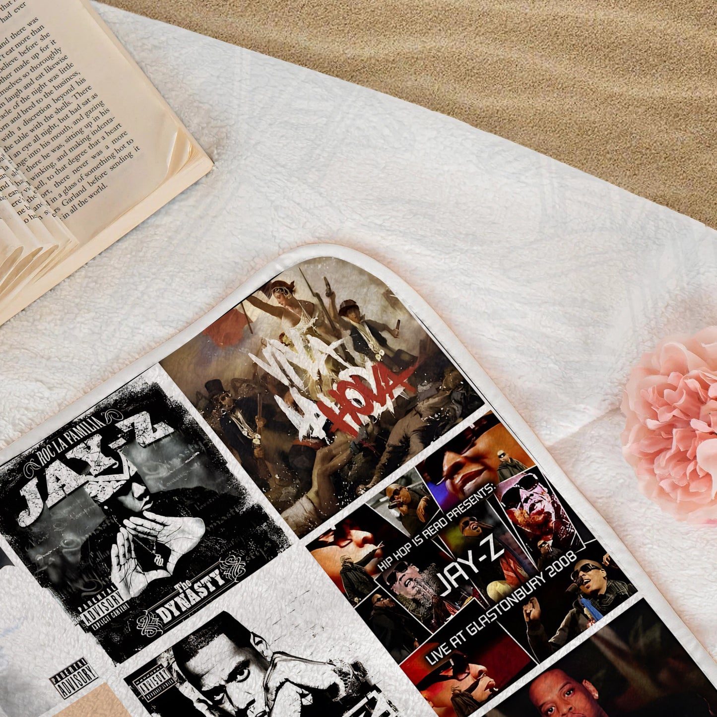 Jay-Z Beach Towel – Album Cover Collage Hip-Hop Towel