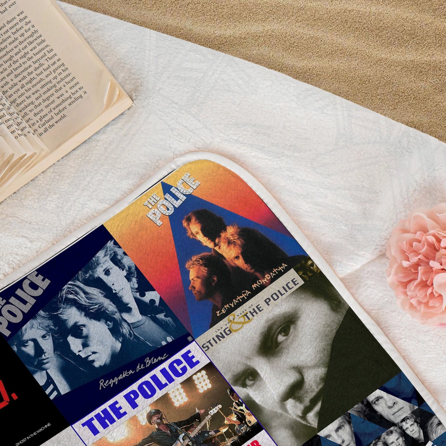 The Police Beach Towel – Album Cover Collage Classic Rock Towel