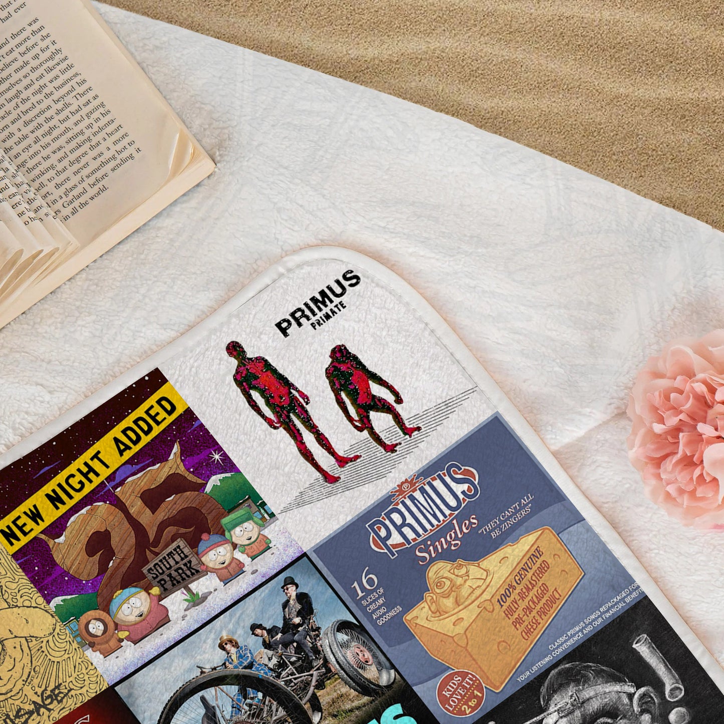 Primus Beach Towel – Album Cover Collage Classic RockTowel