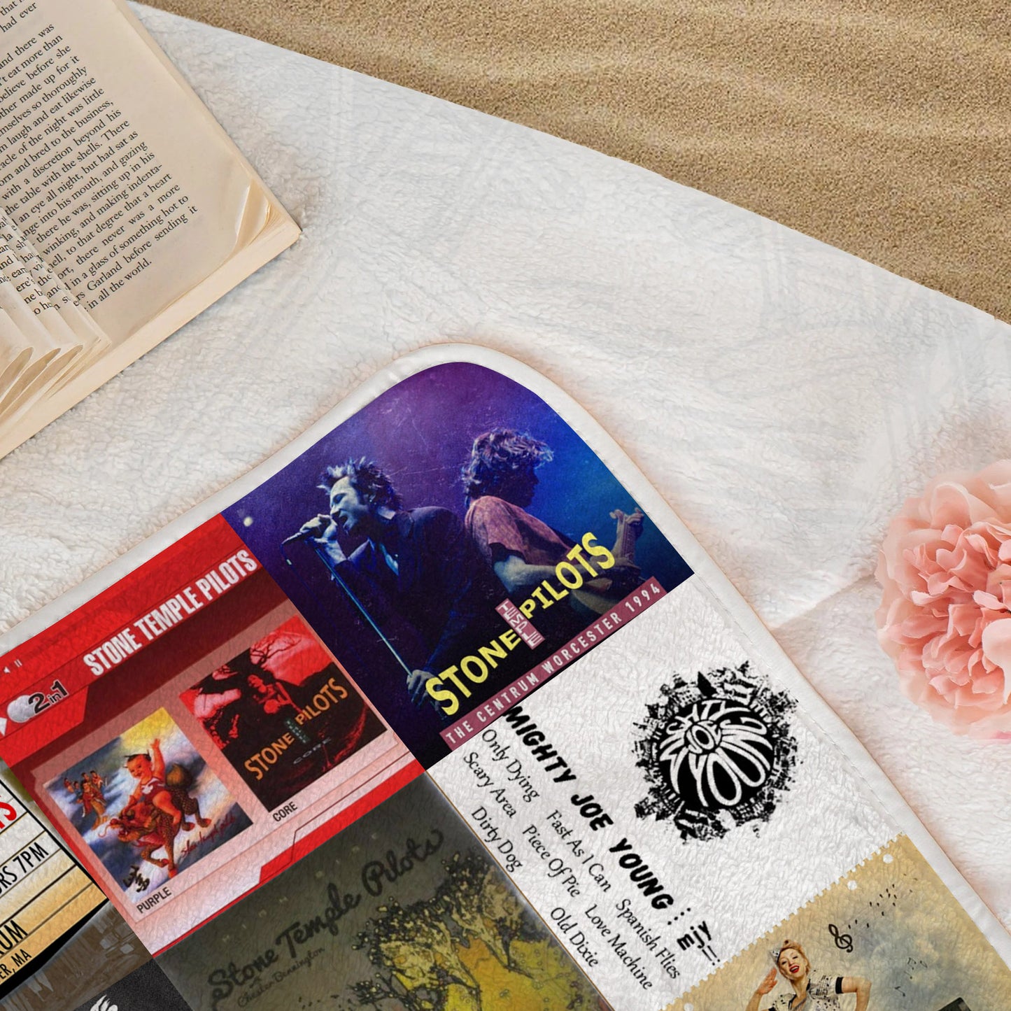 Stone Temple Pilots Beach Towel – Album Cover Collage Classic Rock Towel