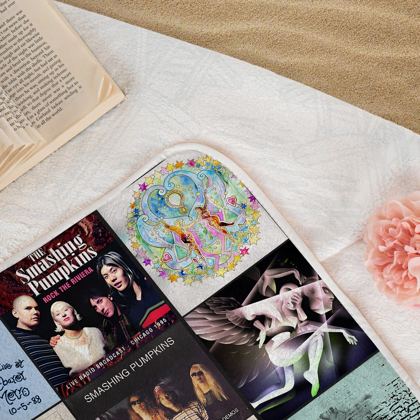 The Smashing Pumpkins Beach Towel – Album Cover Collage Classic Rock Towel