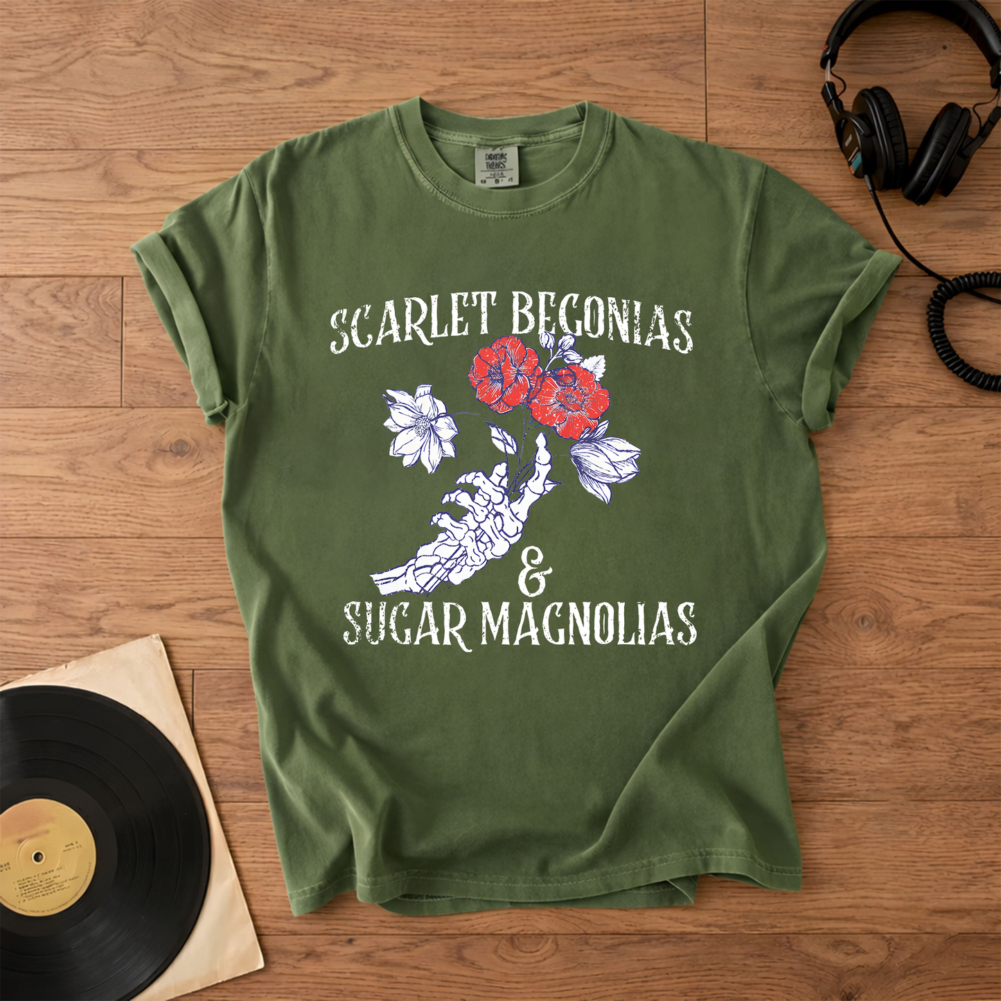 Grateful Dead Scarlet Begonias & Sugar Magnolias T-Shirt – Vintage Grateful Dead Graphic Tee