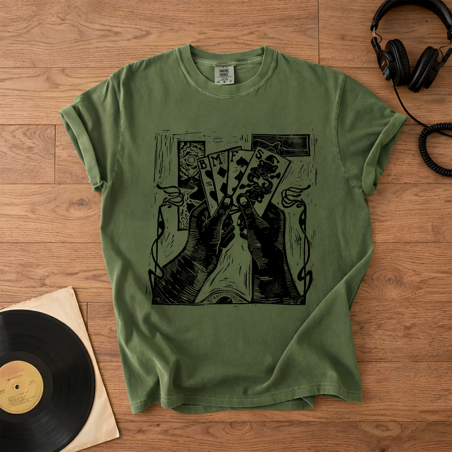 Billy Strings BMFS Playing Cards Graphic T-Shirt – Retro Rock Metal Music Fan Merch Tee