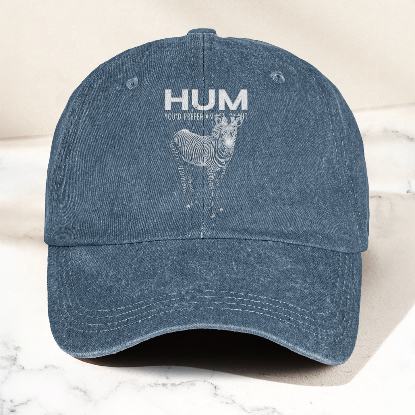 Hum You’d Prefer An Astronaut Vintage Dad Hat – Indie Rock Washed Cotton Cap Gift For Dad (With Box)