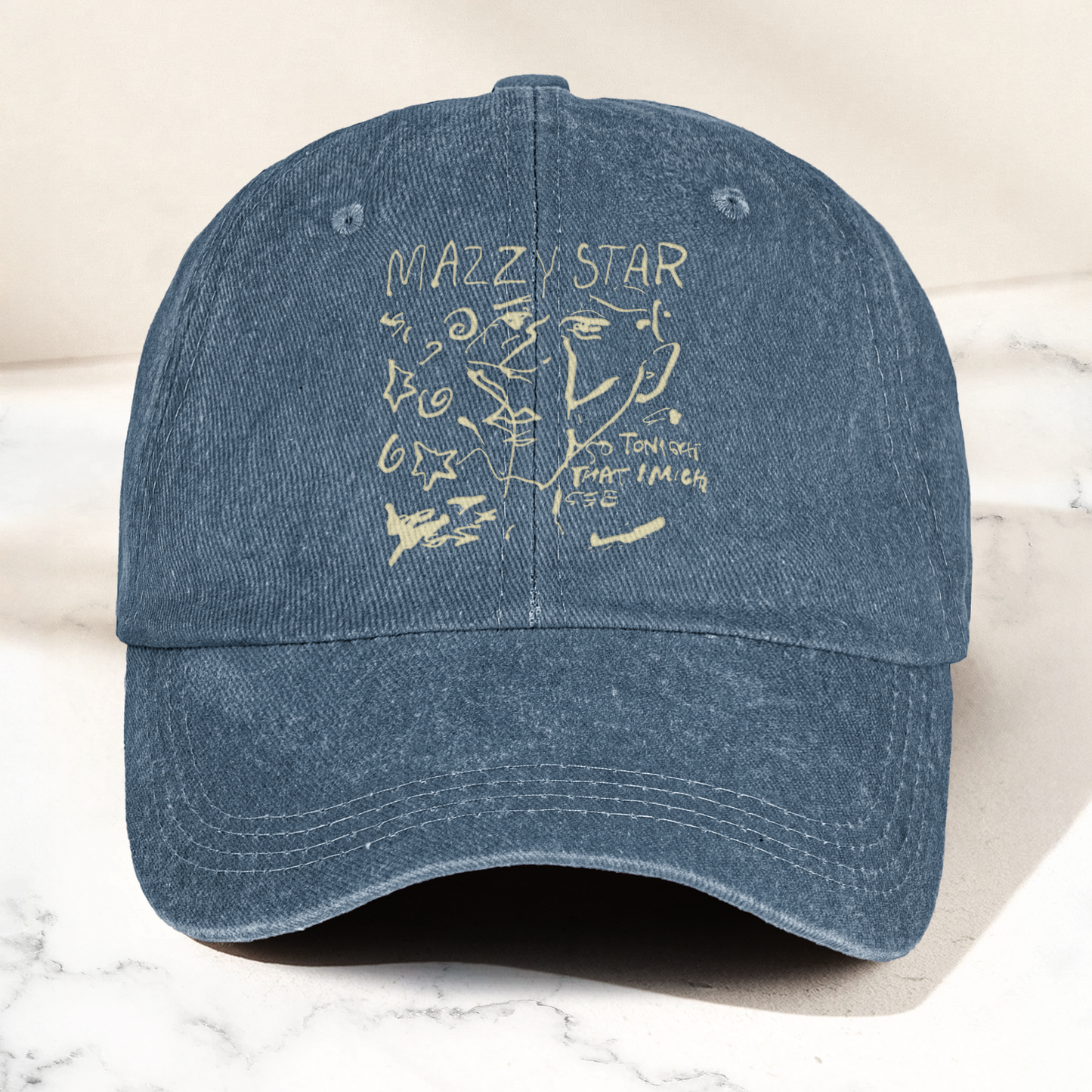 Mazzy Star So Tonight That I Might See Vintage Denim Cap – Retro Mazzy Star Band Cap Gift For Dad (With Box)