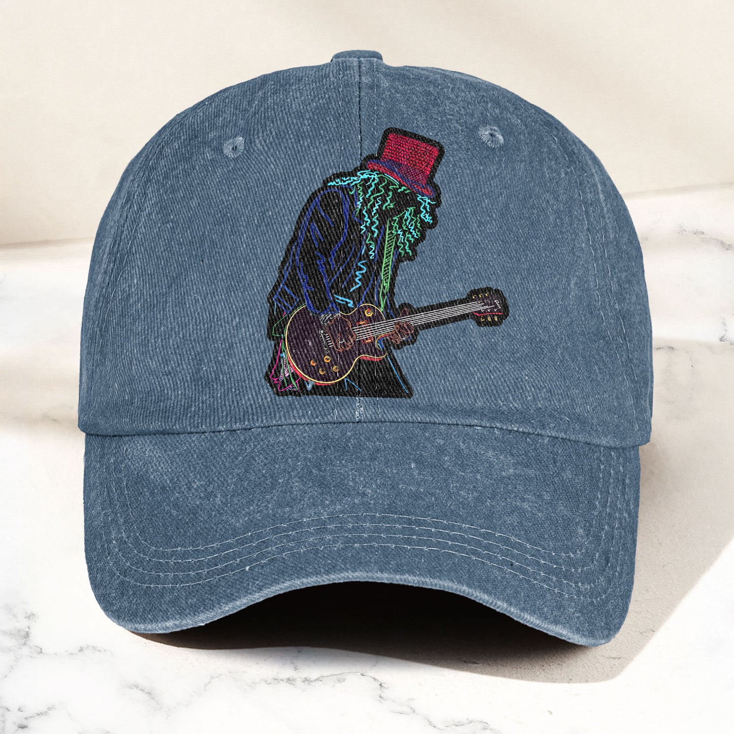 Gun N'rose Denim Cap – Retro Vintage Dad Cap Gift For Dad (With Box)