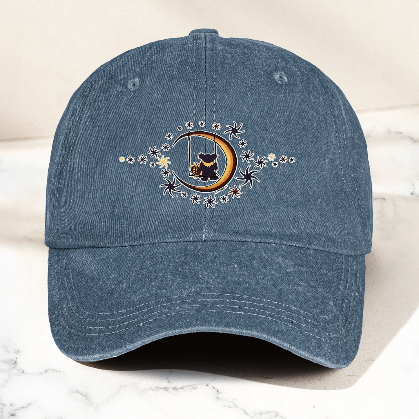 Grateful Dad Cap – Dancing Bears Moon Swing Dad Hat
