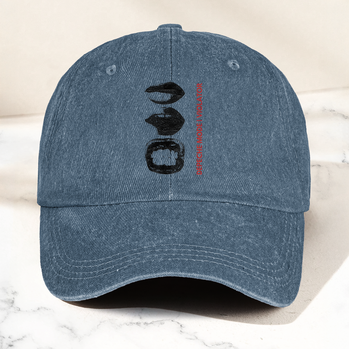 Depeche Mode Violator Denim Cap – Vintage Depeche Mode Band Merch Gift for Dad (With Box)