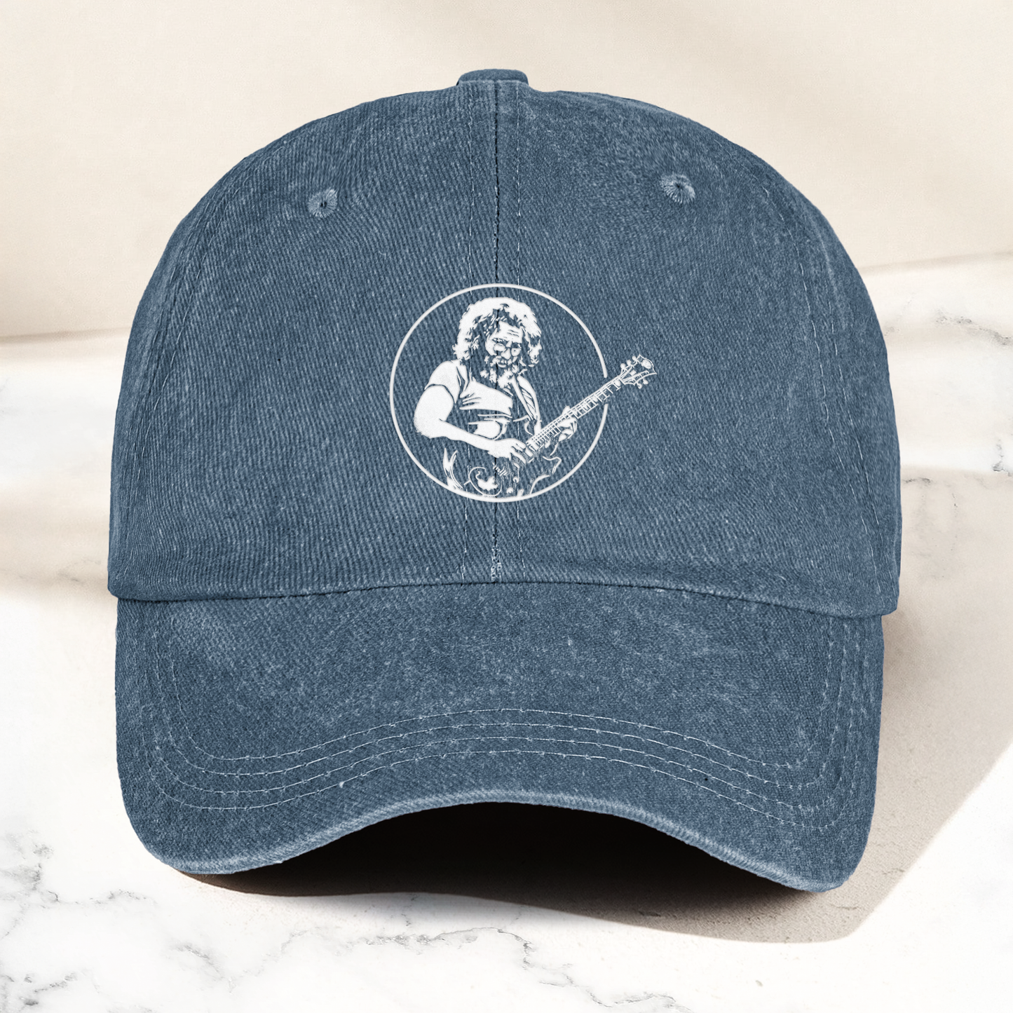 Jerry Style Guitarist Dad Hat – Vintage Jam Band Tribute Cap