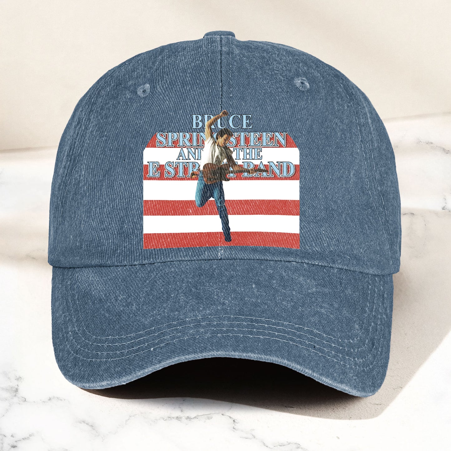Bruce Springsteen Denim Cap – Retro Vintage Dad Cap Gift For Dad (With Box)