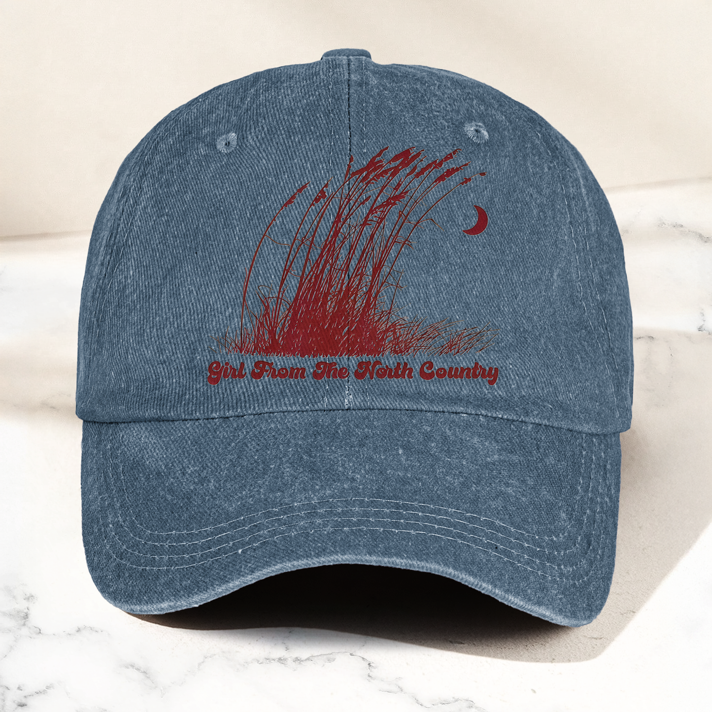Bob Dylan Girl From The North Country Folk Lyrics Music Merch Denim Cap – Retro Vintage Dad Cap Gift For Dad (With Box)