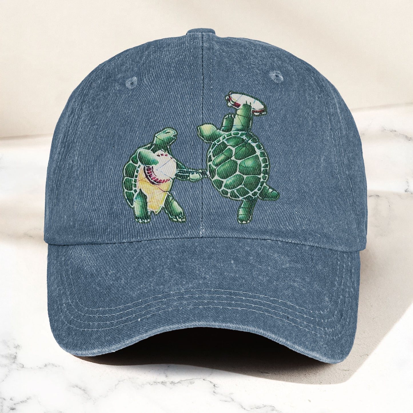 Grateful Dead Dancing Terrapins Denim Cap – Grateful Dead Tribute Merch Dad Hat (With Box)