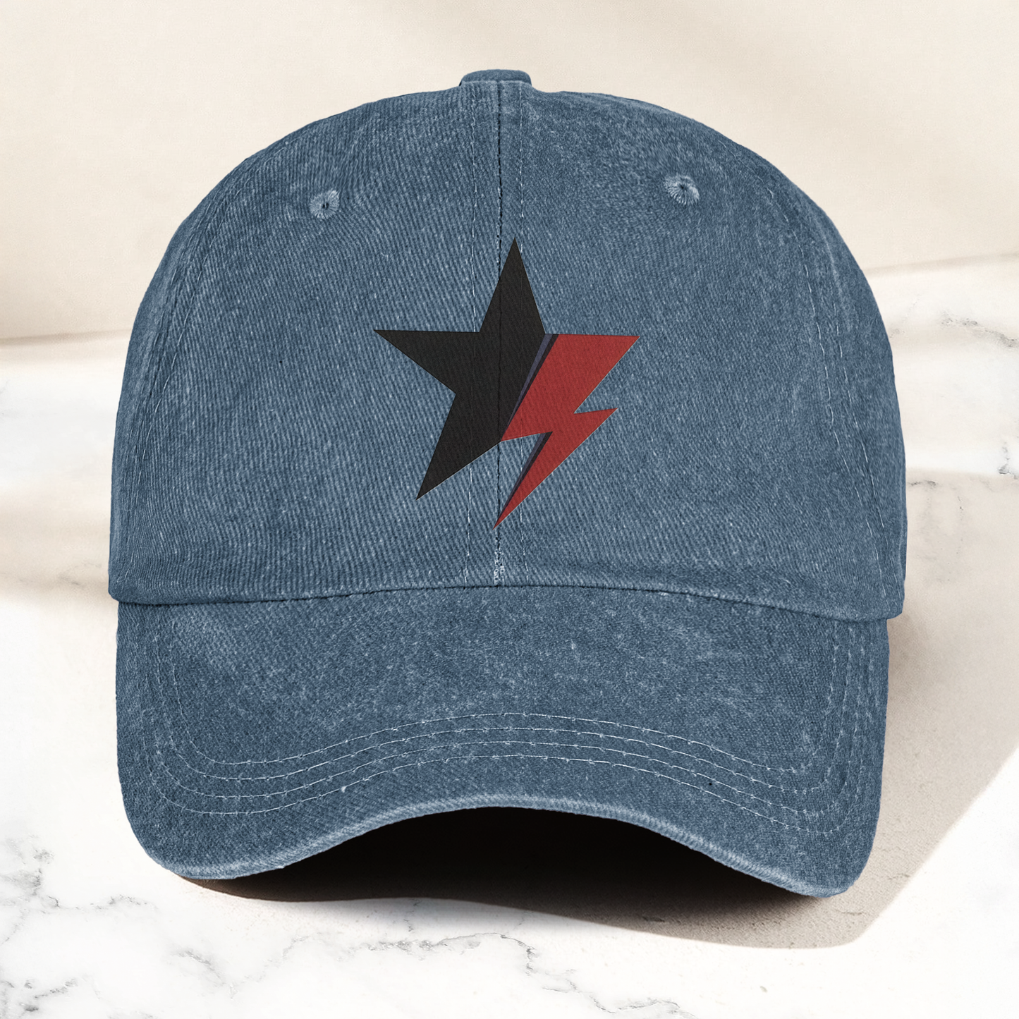 David Bowie Blackstar Ziggy Stardust Denim Cap – Retro Music Cap Gift For Dad (With Box)