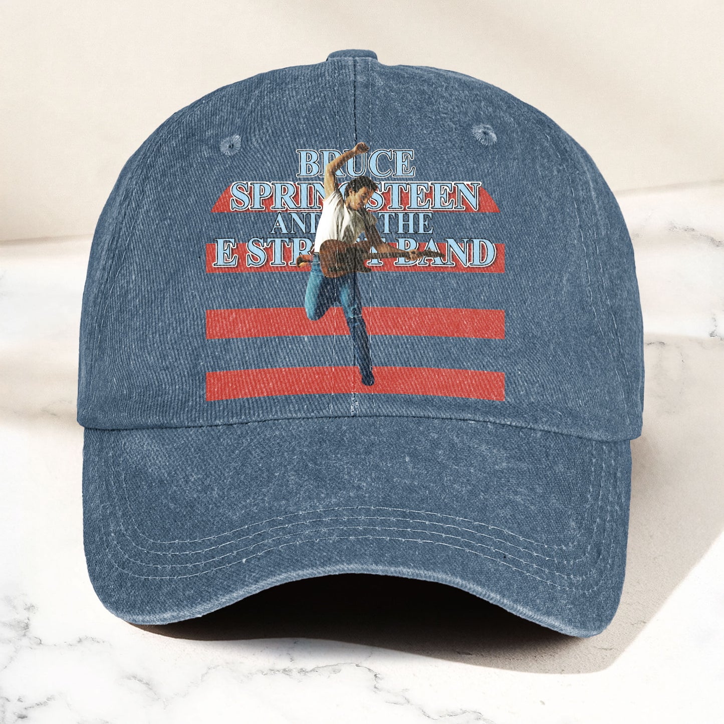 Bruce Springsteen version 2 Denim Cap – Retro Vintage Dad Cap Gift For Dad (With Box)