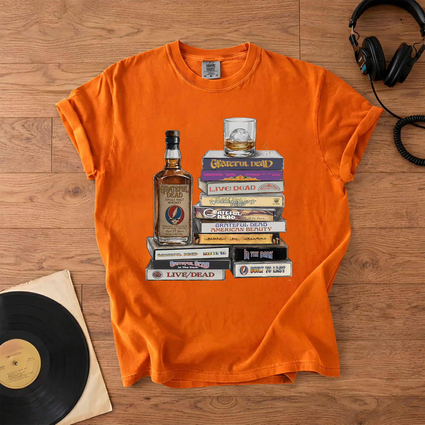 Grateful Dead Cassette Collection T-Shirt – Retro Rock Music Grateful Dead Band Merch Tee