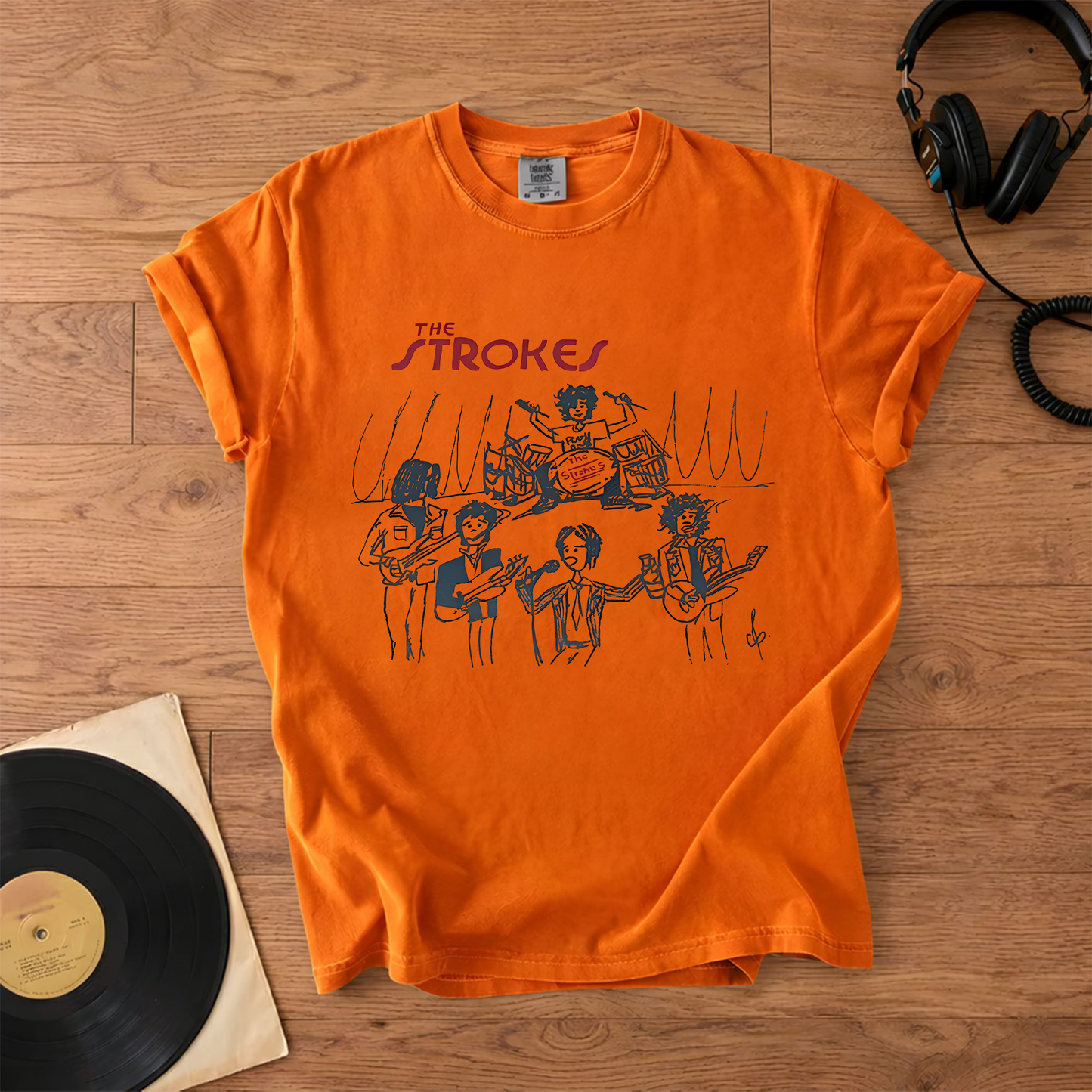 The Strokes Band Graphic Tour T-Shirt – Retro Music Band Merch Tee