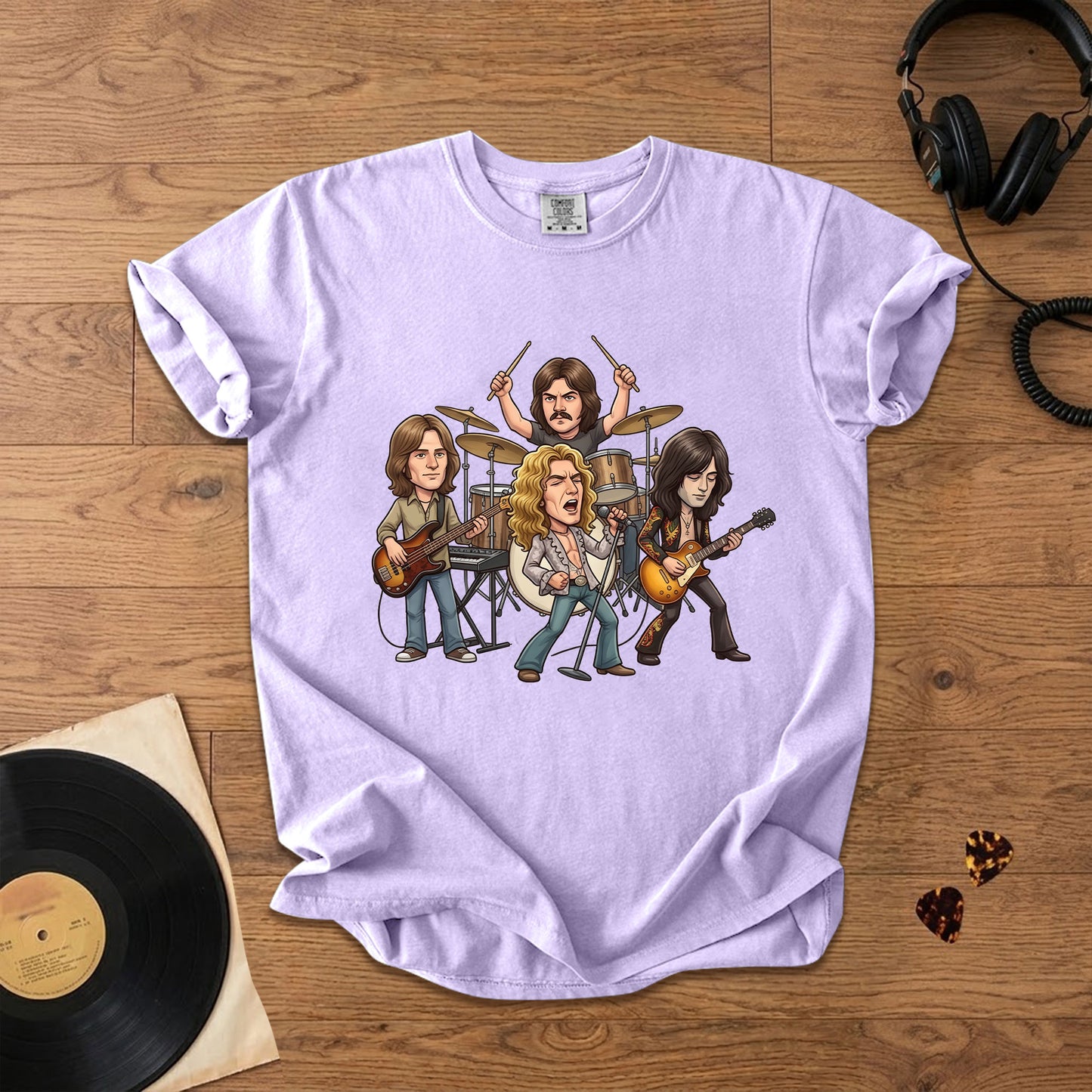 Led Zeppelin Vintage Rock Band Graphic T-Shirt – Classic Music Fan Tee