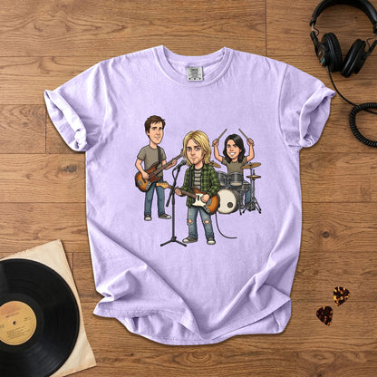 Nirvana Vintage Grunge Band Graphic T-Shirt – Retro Music Fan Comfort Tee