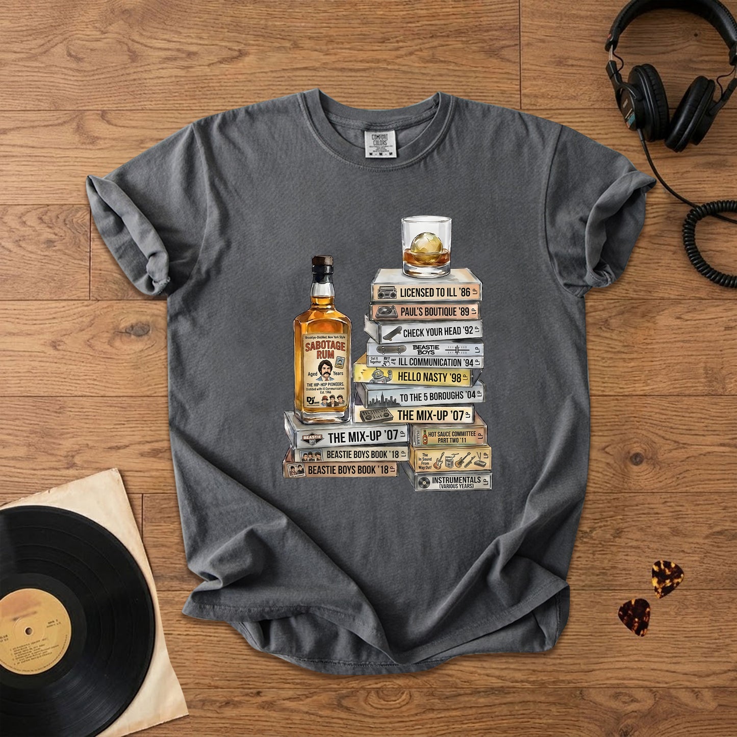 Beastie Boys Cassette Album Collection T-Shirt – Retro Rock Music Beastie Boys Merch Tee
