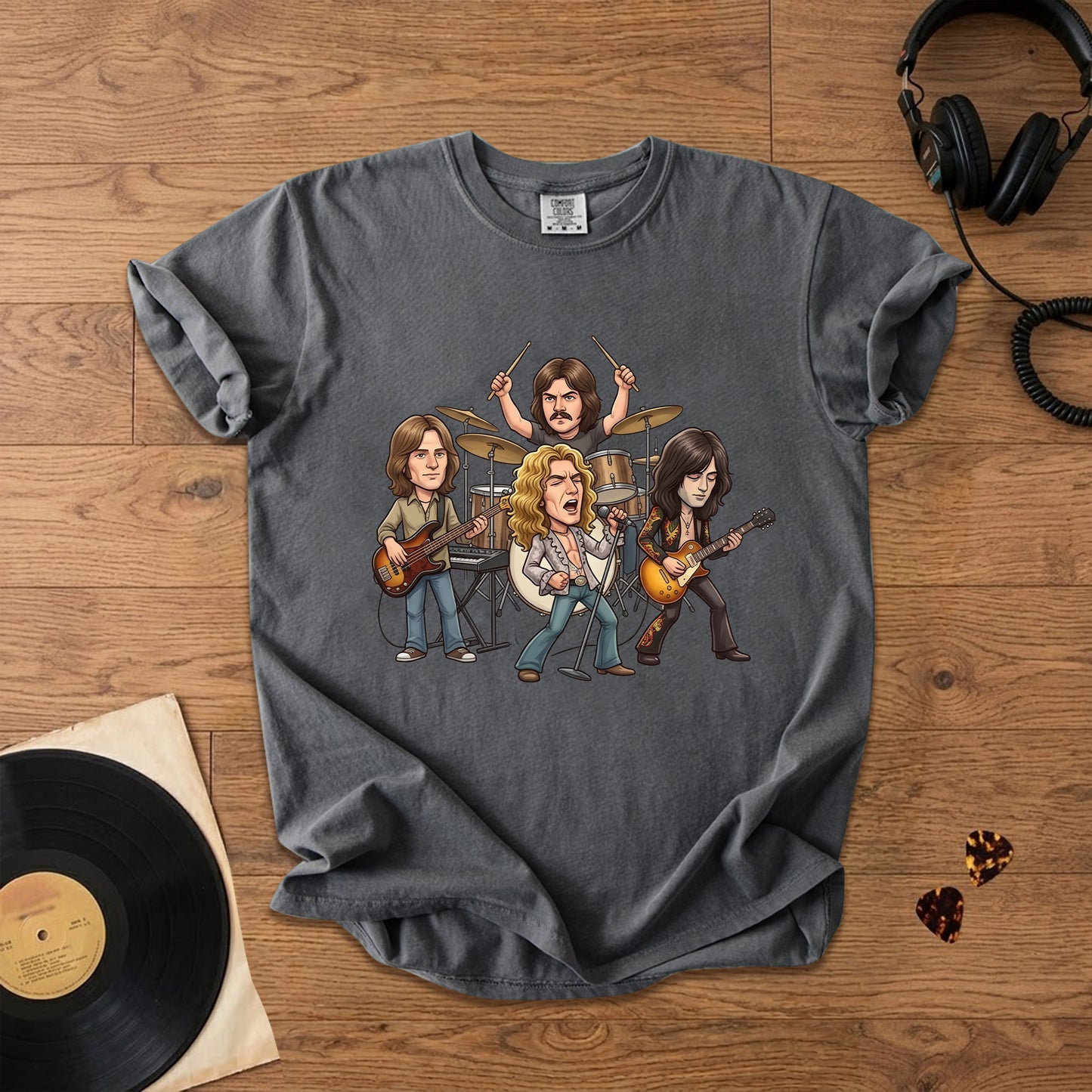 Led Zeppelin Vintage Rock Band Graphic T-Shirt – Classic Music Fan Tee