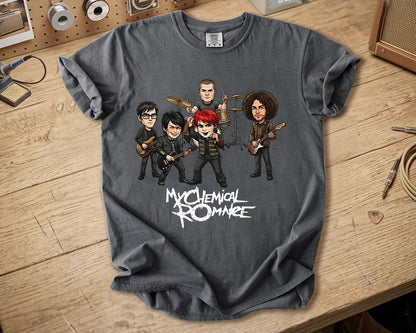 My Chemical Romance Comfort Colors Tee – Band Members Tribute Classic Emo Rock Shirt