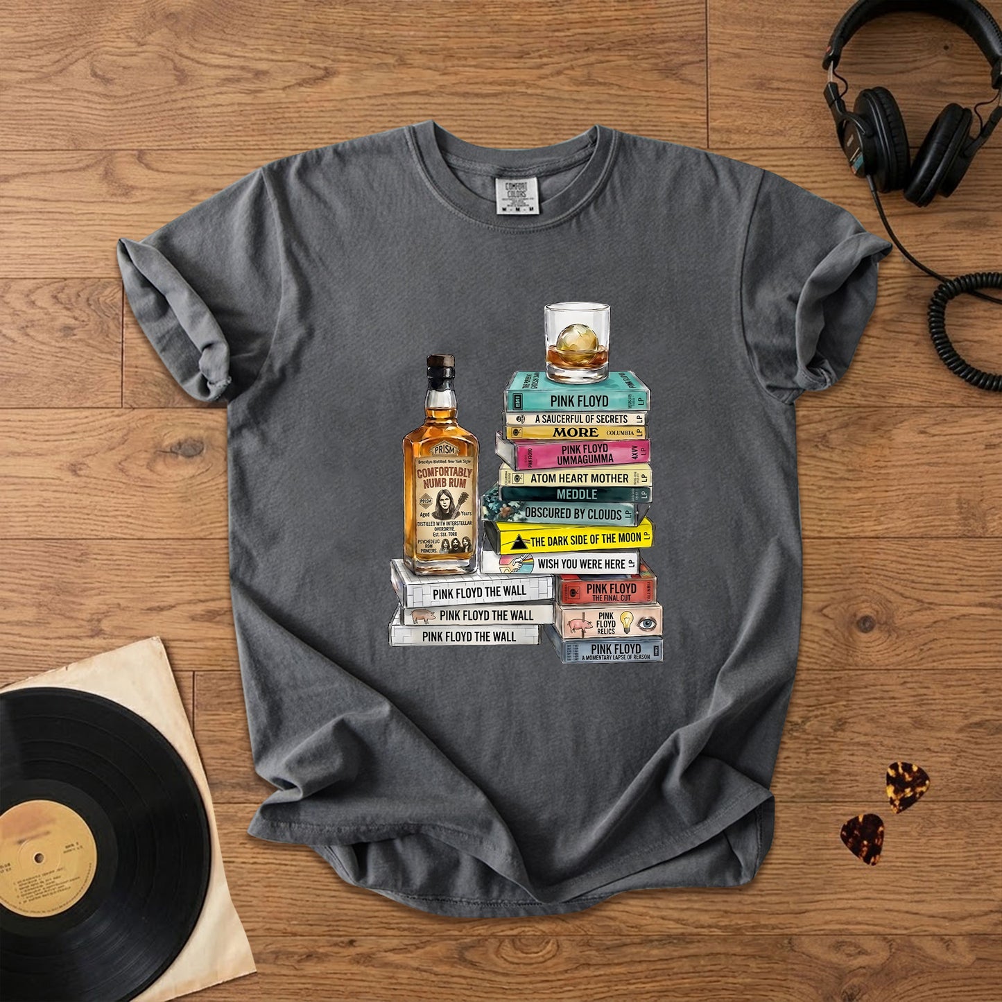 Pink Floyd Cassette Collection T-Shirt – Retro Music Pink Floyd Band Merch Tee